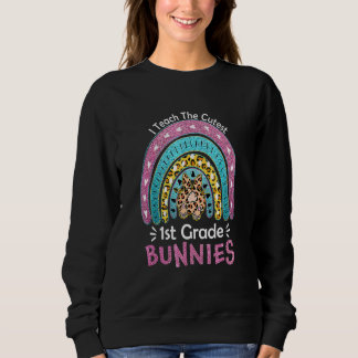 Sweatshirt Bunnies De 1Ème Année J'Enseigne Le Leopard Le Plu