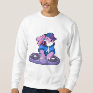 Sweatshirt Bunny comme musicien avec mixeur