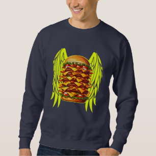 Sweatshirt burgers amusants design pour les amoureux