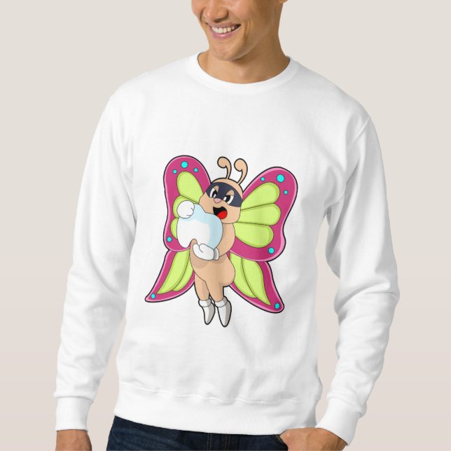 Sweatshirt Butterfly Dentist Teeth (Devant)