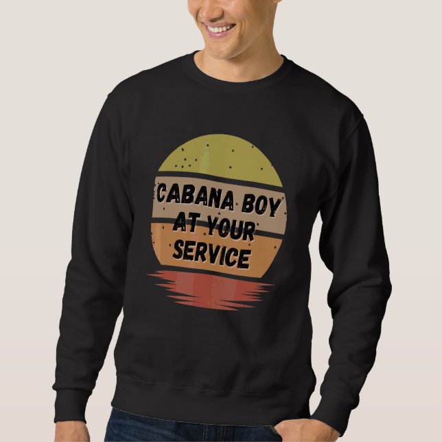 Sweatshirt Cabana Boy Summer Pool Party Bartender Bartendin (Devant)