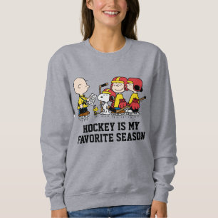 Sweatshirt cacahuètes Charlie Coach de hockey Brown