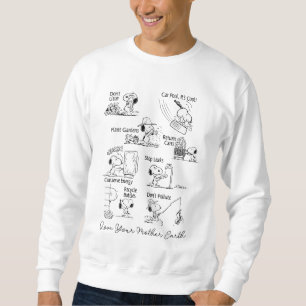 Sweatshirt cacahuètes Conserver le recyclage Ne pas polluer