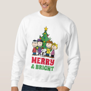 Sweatshirt cacahuètes La Bande autour de l'arbre de Noël