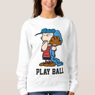 Sweatshirt cacahuètes Linus Dans Son Engin De Baseball