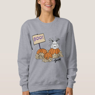 Sweatshirt cacahuètes Snoopy Citrouille Patch Boo!