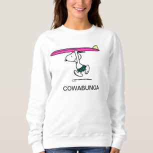 Sweatshirt cacahuètes Snoopy Courir sur le Surf