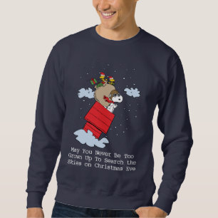Sweatshirt cacahuètes Snoopy l'As Volant à Noël