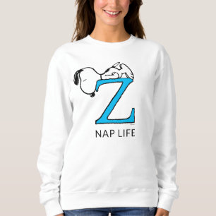 Sweatshirt cacahuètes   Snoopy Sleeping Z