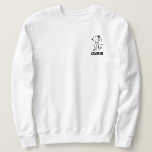 Sweatshirt cacahuètes Snoopy the Flying Ace BW