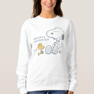 Sweatshirt cacahuètes Snoopy & Woodstock Happy