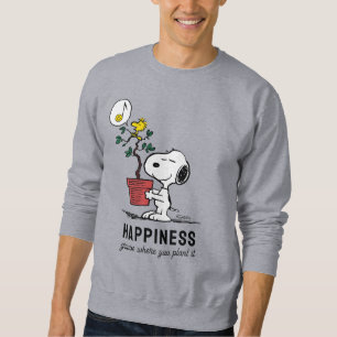 Sweatshirt cacahuètes Snoopy & Woodstock Plante A Tree