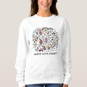 Sweatshirt cacahuètes   Snoopy & Woodstock Roller Sking