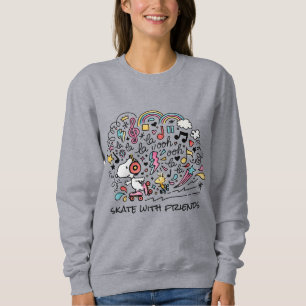 Sweatshirt cacahuètes   Snoopy & Woodstock Roller Sking