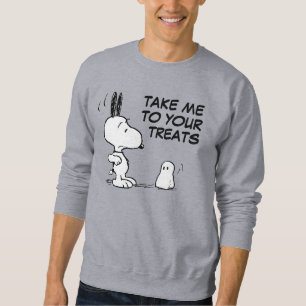 Sweatshirt cacahuètes   Woodstock Scares Snoopy