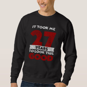 Sweatshirt Cadeau d'anniversaire drôle de 27 ans vintage