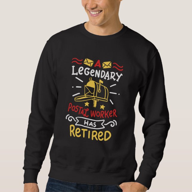 Sweatshirt Cadeau de retraite de l'employé de la poste retrai (Devant)