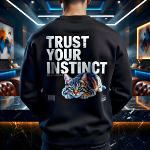 Sweatshirt Cadeau d'instinct de l'amateur de chat streetwear