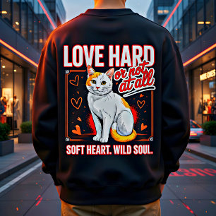 Sweatshirt Cadeau inspirant pour amateur de chat à l'âme sauv