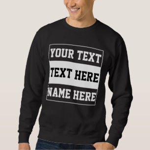 Sweatshirt Cadeau personnalisé texte nom personnaliser