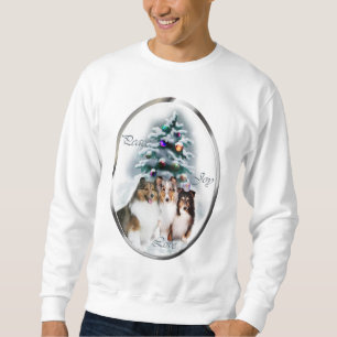 Sweatshirt Cadeaux de Noël de chien de berger de Shetland