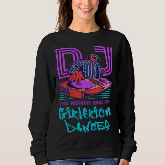 Sweatshirt Cadeaux DJ Techno Youth Sound Techno Synth (Devant)