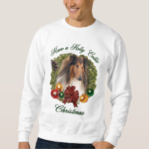 Sweatshirt Cadeaux rugueux de Noël de colley