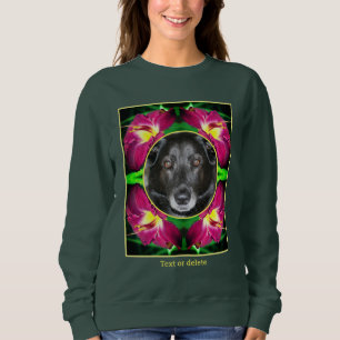 Sweatshirt Cadre de fleurs journalières Créez votre propre ph