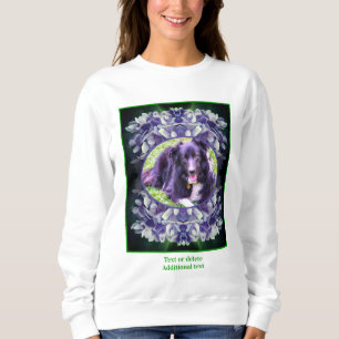 Sweatshirt Cadre de pétales Blue Hydrangea Créez votre propre
