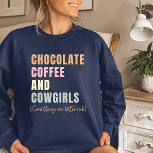 Sweatshirt Café au chocolat et poules