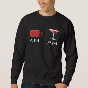 Sweatshirt Café du matin du midi vin du soir du soir du soir 