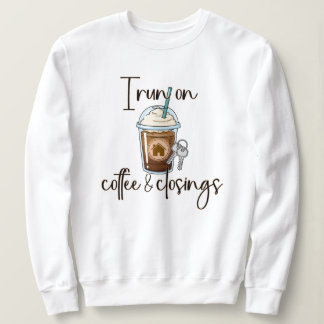 Sweatshirt Café et fermetures de transactions, Cadeau pour ag