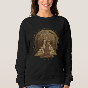 Sweatshirt Calendrier aztèque Maya Indigène Mexicaine Aztec J