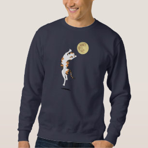 Sweatshirt Calico Cat Moon Danse