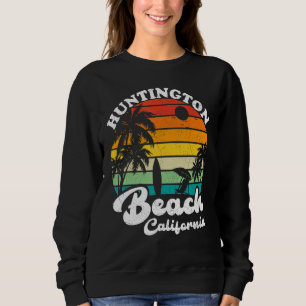 Sweatshirt California Huntington Beach Vintage Retro Summer V