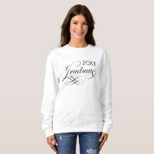 Sweatshirt Calligraphie Script Nom Personnalisé Diplômé 2026