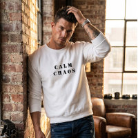 Calm Chaos - Sweat-shirt à col rond Paradox Blanc