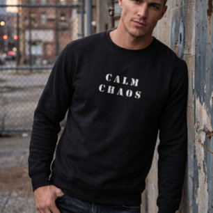 Sweatshirt Calme Chaos - Sweat-shirt à col rond Paradox Crewn