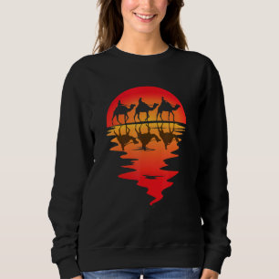 Sweatshirt Camel Arabian Desert Vintage Sunset Camel Animal