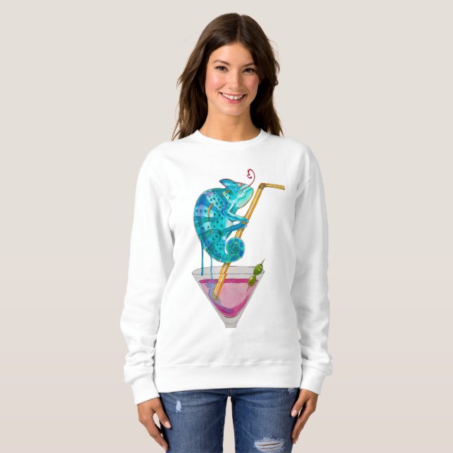 Sweatshirt caméléon chaud (Devant entier)
