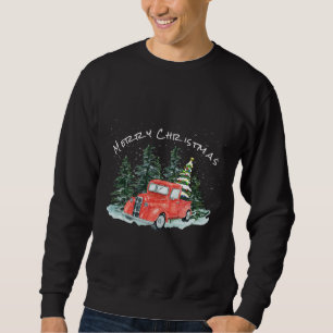 Sweatshirt Camion rouge vintage Pyjama de décoration de la fe