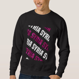 Sweatshirt Camouflage rose Motif Syrie Camo