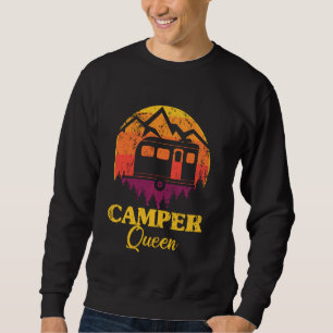 Sweatshirt Camper Queen Retro Vintage extérieur Femme Cara