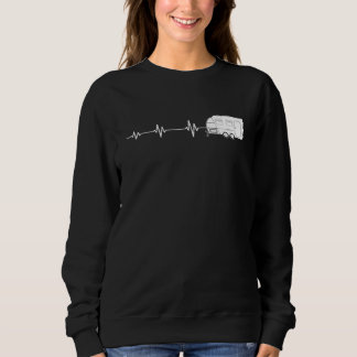 Sweatshirt Camping Caravan Camper Heartbeat