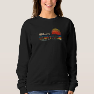 Sweatshirt Camping caravane vintage dans remorque  