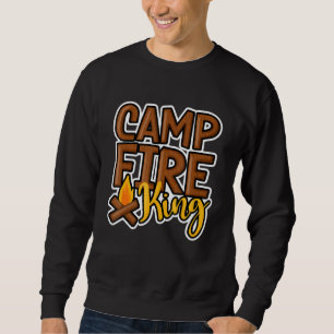 Sweatshirt Camping King Camping Camping Terrain Bonnets Homme