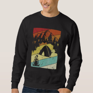 Sweatshirt Camping Rétro Tentes Glamping Camping Camper Campi