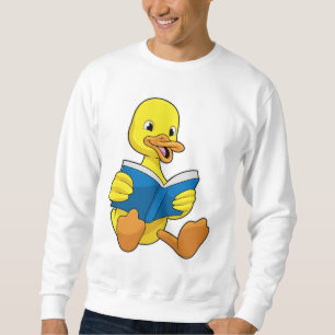 Sweatshirt Canard à la lecture avec livre
