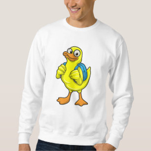 Sweatshirt Canard comme étudiant avec sac à dos