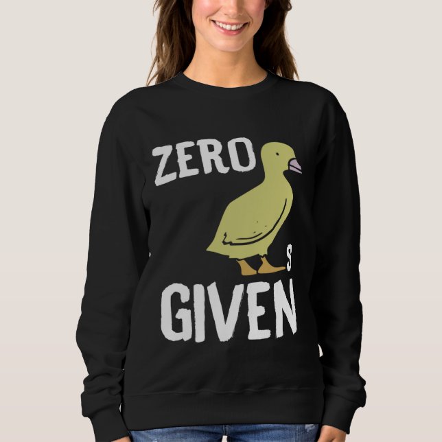 Sweatshirt Canard zéro couille (Devant)